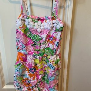 Absolutely adorable romper in Lilly print!